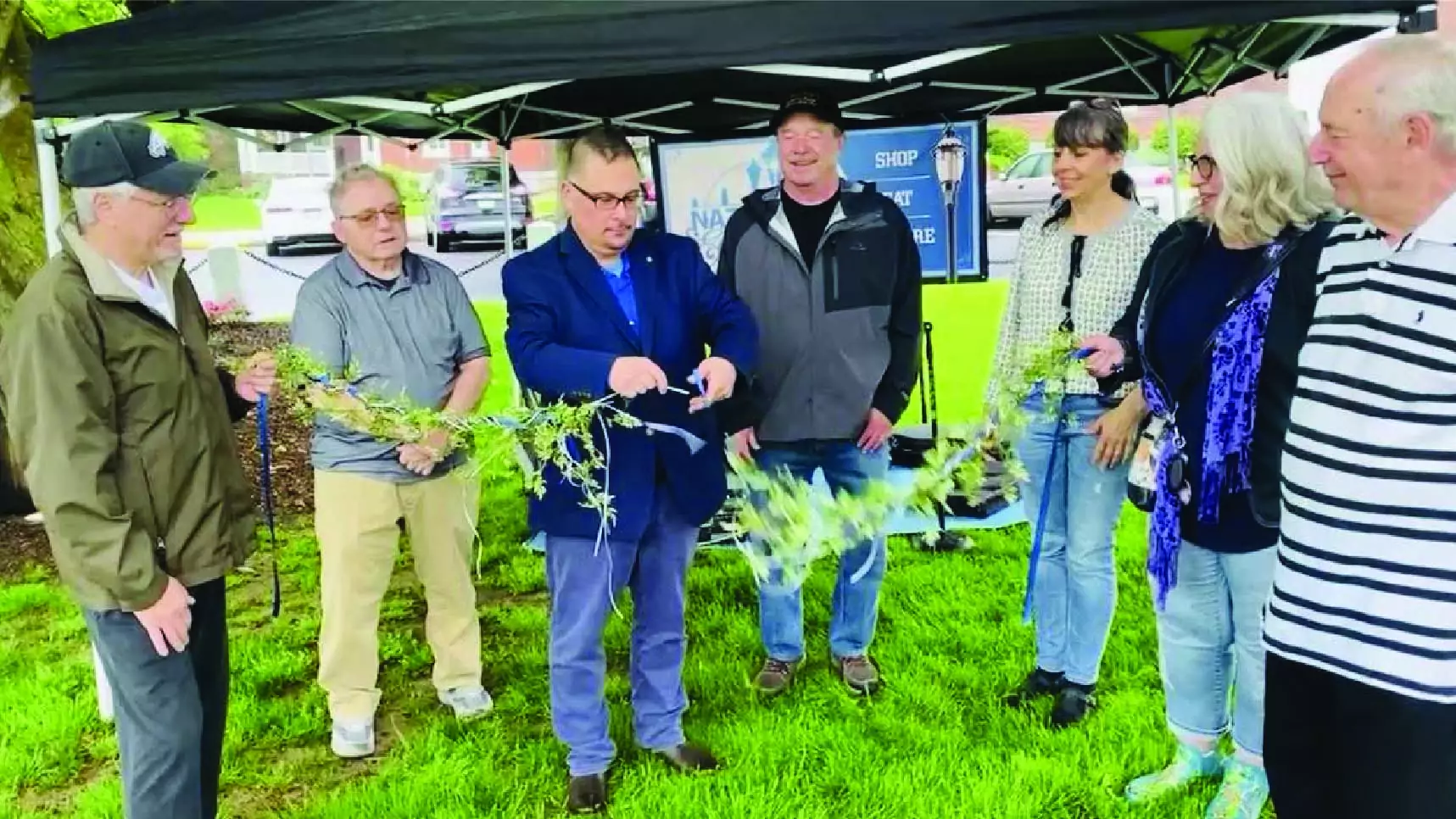 Downtown market, opening ceremony in , Pa